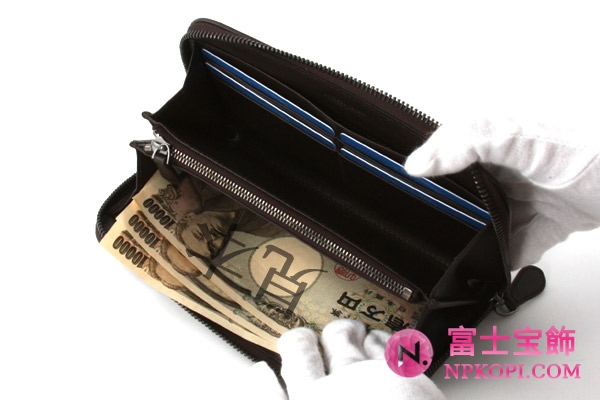 ボッテガヴェネタ カーフレザー 長財布 ダークブラウン 114076V464N2068